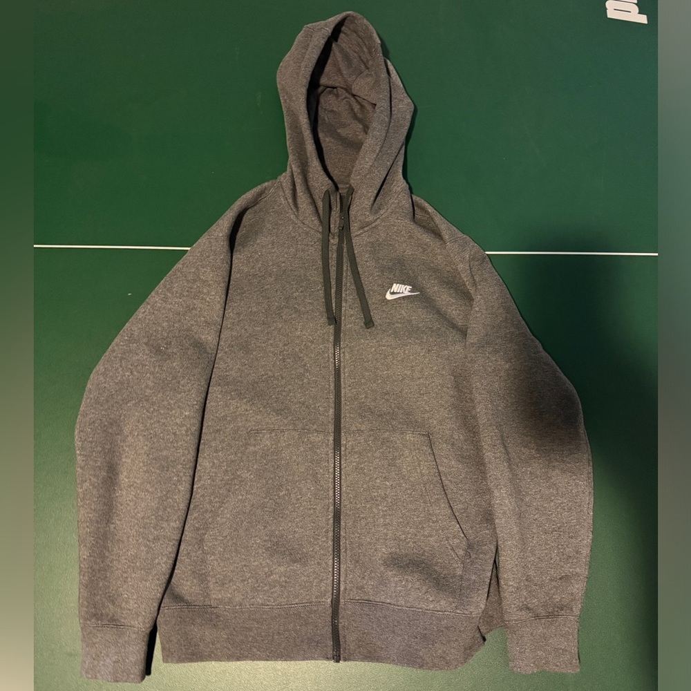 Men’s Nike Dark Gray Zip Up Jacket Hoodie Sweatshirt